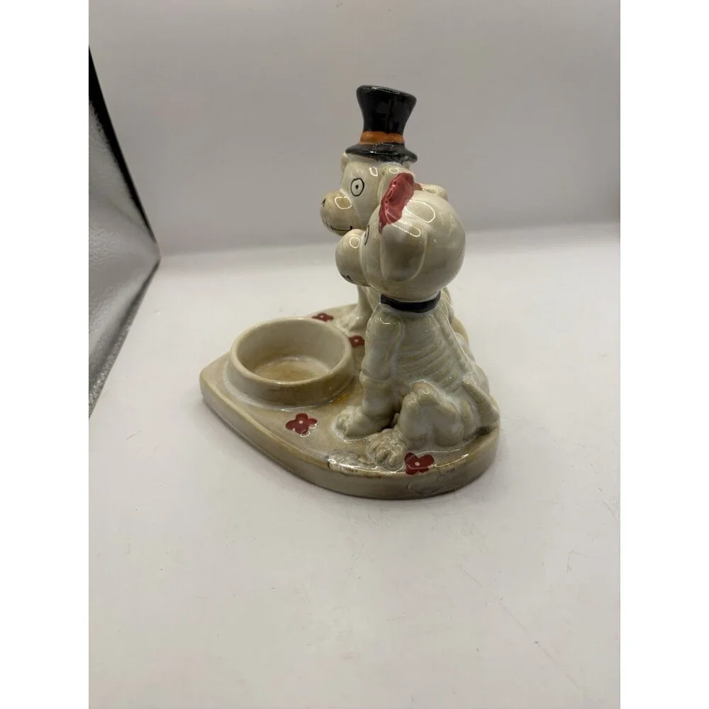 Yankee Candle Boney Bunch Bonesy Dog Skeleton Couple Tea Light Holder Halloween